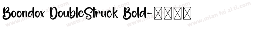 Boondox DoubleStruck Bold字体转换